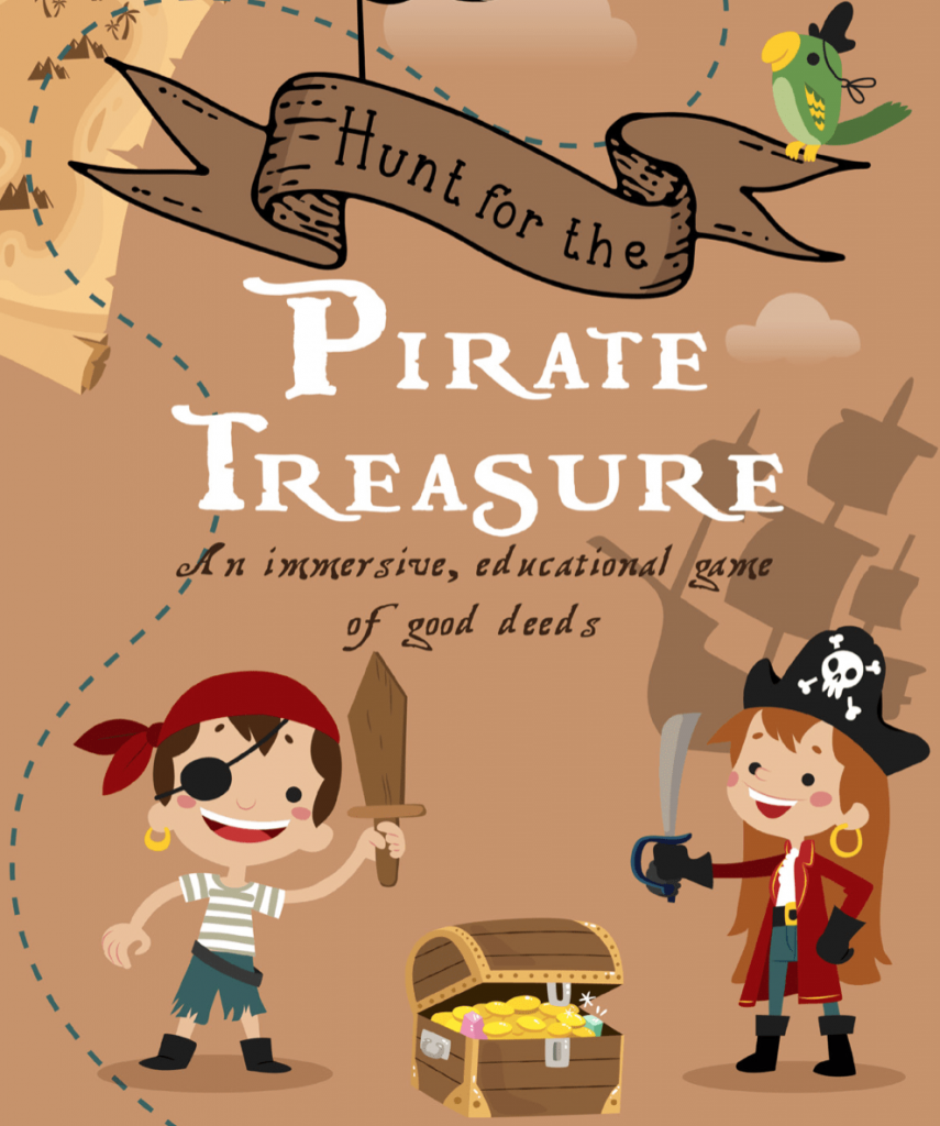 Hunt for the pirate treasure - Immersive volunteering game for kids